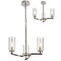 Regent Blois 3 Light Semi Flush Ceiling Light in Polished Nickel