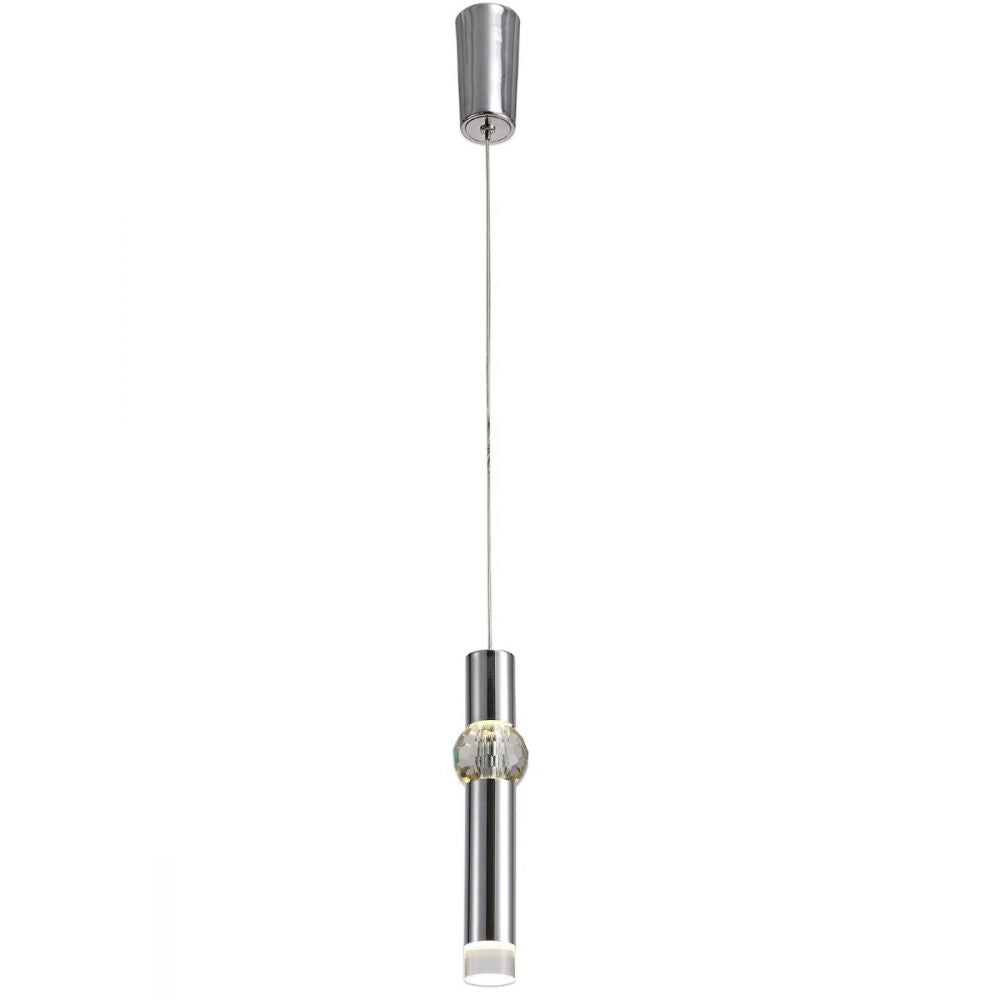 Regent Meudon Pendant Light in Polished Chrome