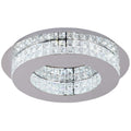 Regent Paris Ceiling Light in Polished Chrome with Crystal