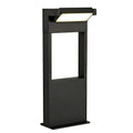 Regent Cognac Short 1 Light Post in Graphite Black