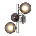 Regent Martinique 2 Light Wall Light in Polished Chrome with Smoked Glass