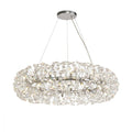 Regent Seyne 26 Light Pendant Light in Polished Chrome with Crystal