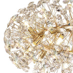 Regent Seyne 26 Light Pendant Light in French Gold with Crystal