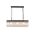 Regent Brittany Rectangular 11 Light Pendant Light in Brown Oxide