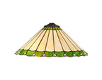Regent Livin 2 Light Tiffany Table Lamp in Aged Antique Brass