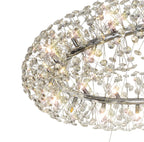 Regent Seyne 3 Tier 74 Light Pendant Light in Polished Chrome with Crystal