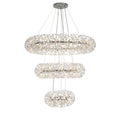 Regent Seyne 3 Tier 74 Light Pendant Light in Polished Chrome with Crystal