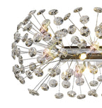 Regent Seyne Oblong 10 Light Linear Pendant Light in Polished Chrome with Crystal
