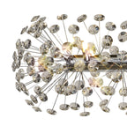 Regent Seyne Oblong Linear 14 Light Pendant Light in Polished Chrome with Crystal