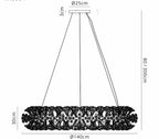 Regent Seyne 36 Light Ring Pendant Light in Polished Chrome with Crystal