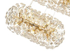 Regent Seyne 3 Tier 58 Light Pendant Light in French Gold with Crystal