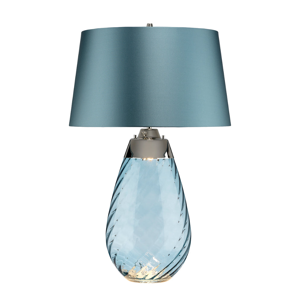 Elstead Lena Large 2 Light Table Lamp in Blue