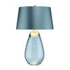 Elstead Lena Large 2 Light Table Lamp in Blue