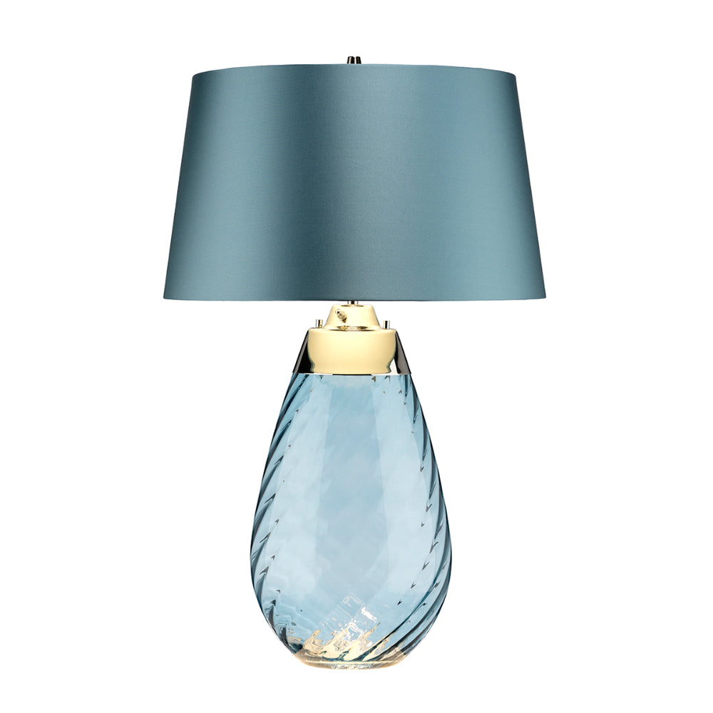 Elstead Lena Large 2 Light Table Lamp in Blue