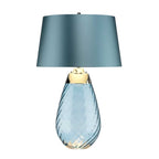 Elstead Lena Large 2 Light Table Lamp in Blue
