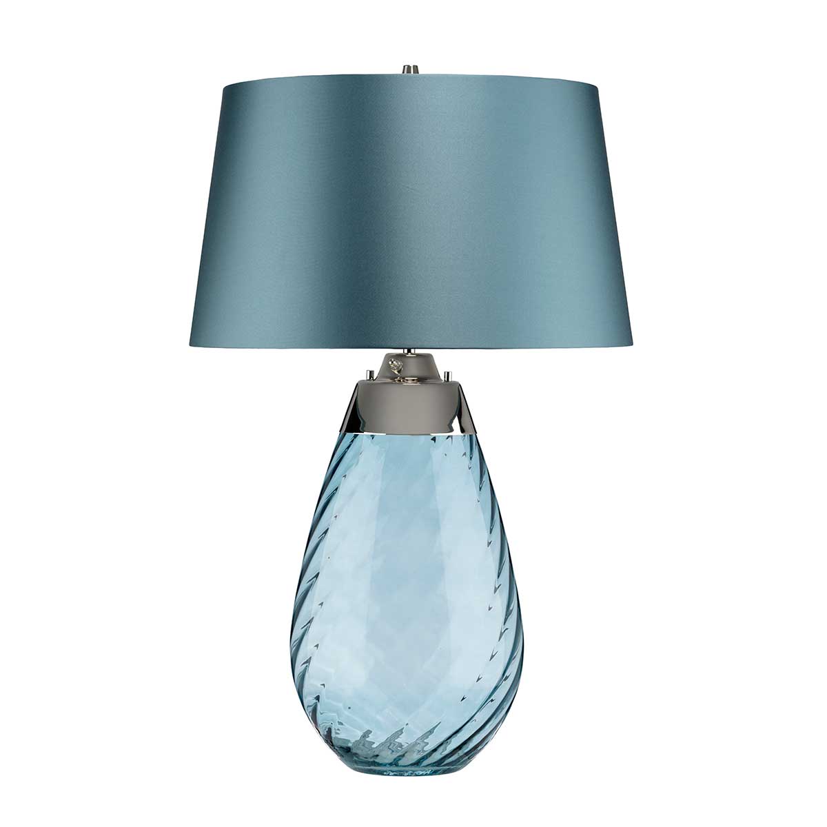 Elstead Lena Large 2 Light Table Lamp in Blue