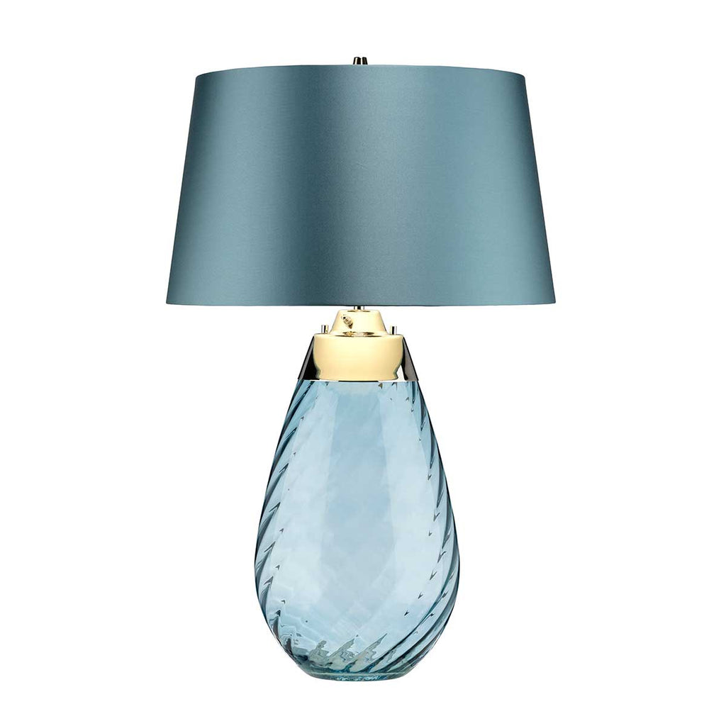 Elstead Lena Large 2 Light Table Lamp in Blue