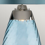 Elstead Lena Large 2 Light Table Lamp in Blue