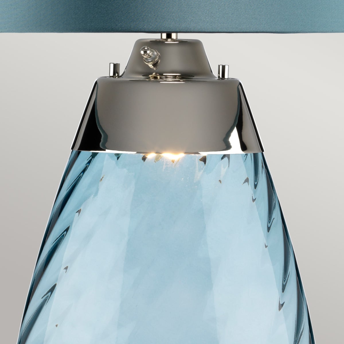 Elstead Lena Large 2 Light Table Lamp in Blue