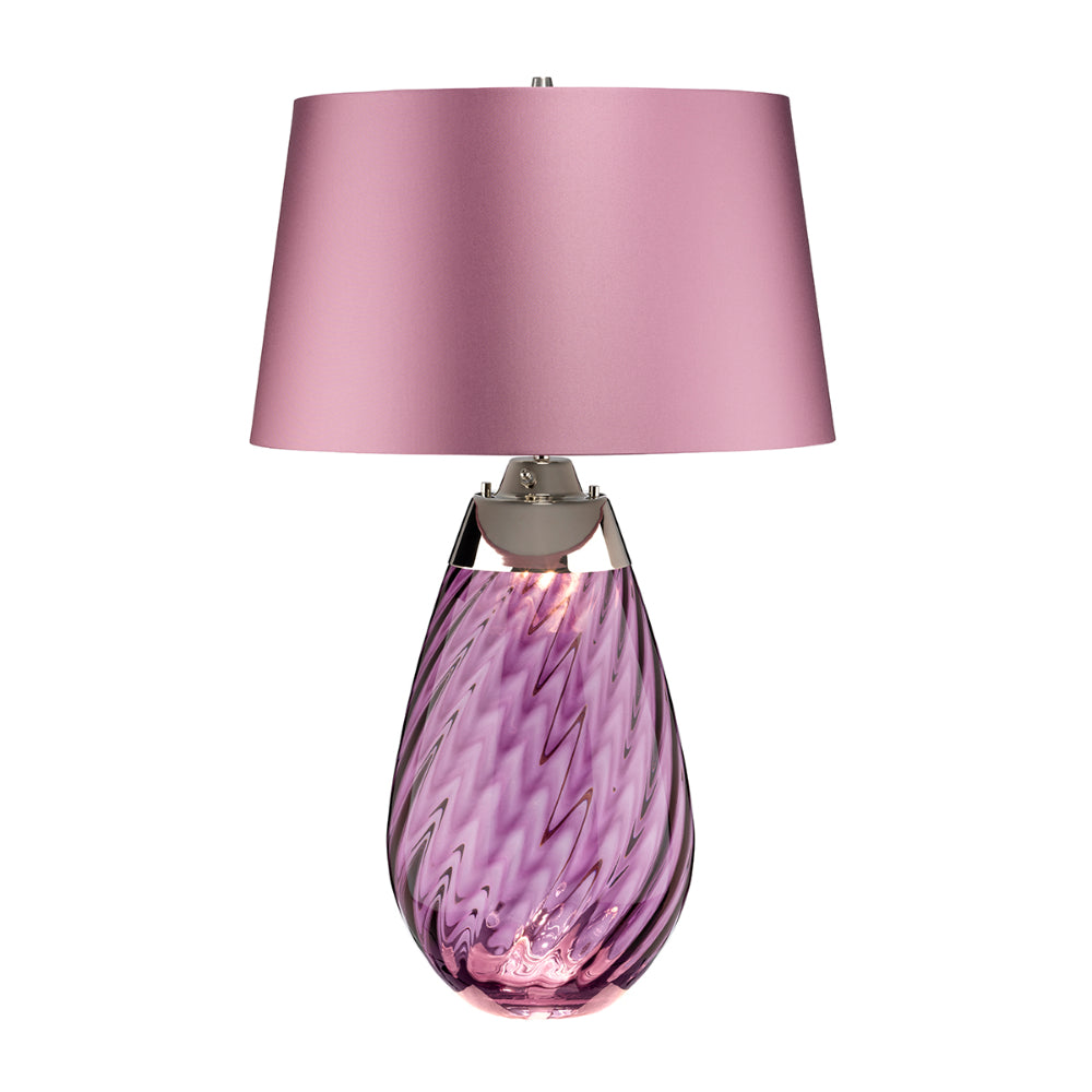 Elstead Lena Large Table Lamp in Plum with 2 Lights