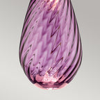 Elstead Lena Large Table Lamp in Plum with Off-White Shade
