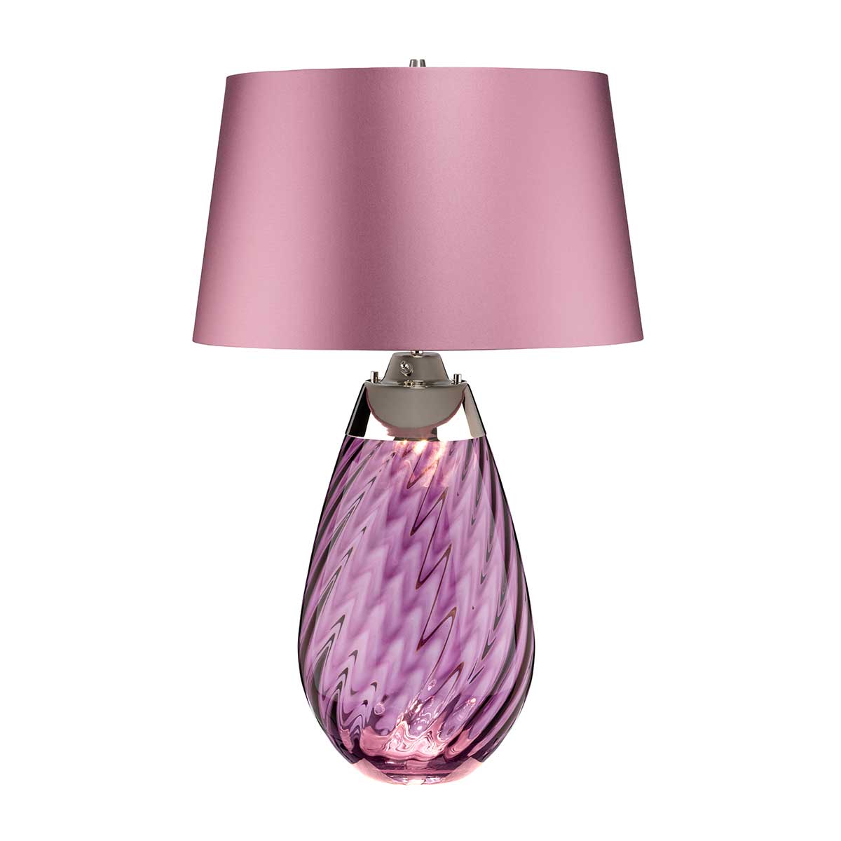 Elstead Lena Large Table Lamp in Plum with 2 Lights