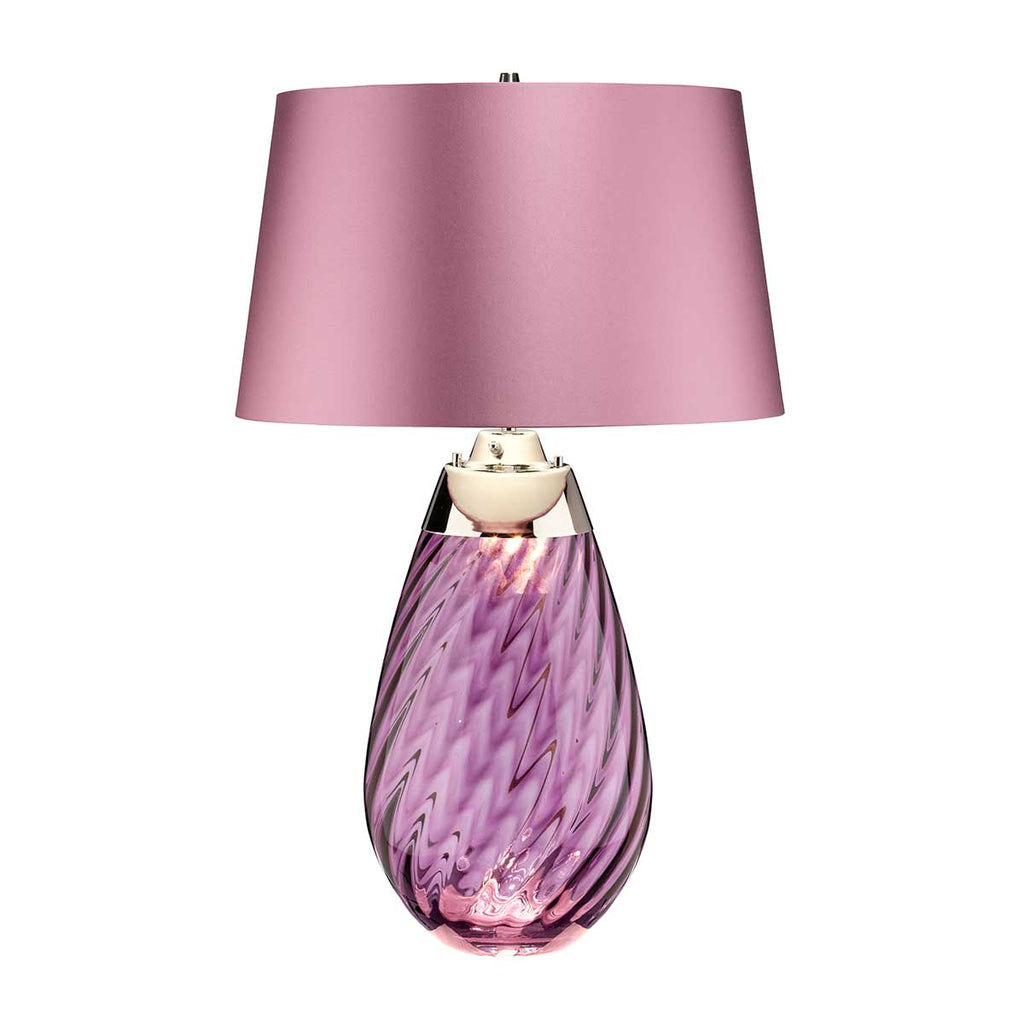 Elstead Lena Large Table Lamp in Plum with 2 Lights