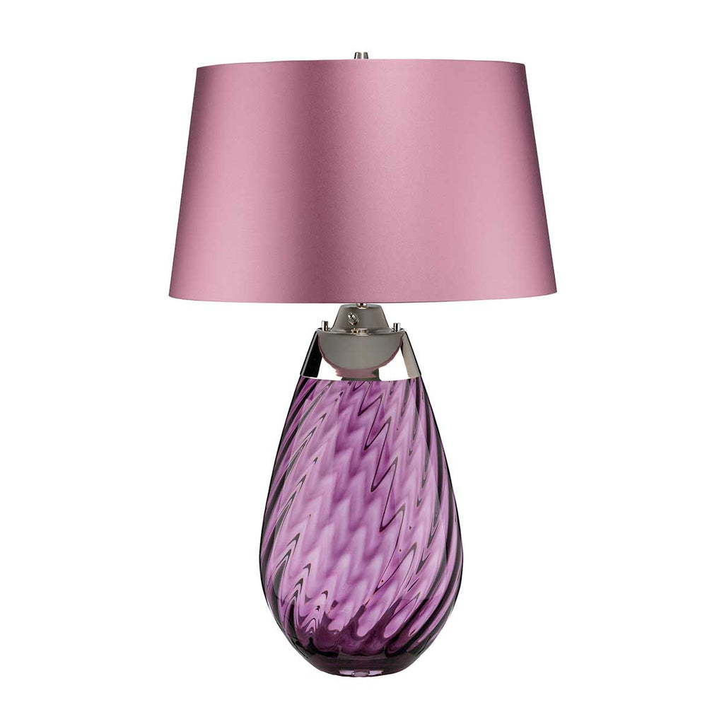 Elstead Lena Large Table Lamp in Plum with 2 Lights