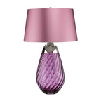 Elstead Lena Large Table Lamp in Plum with 2 Lights