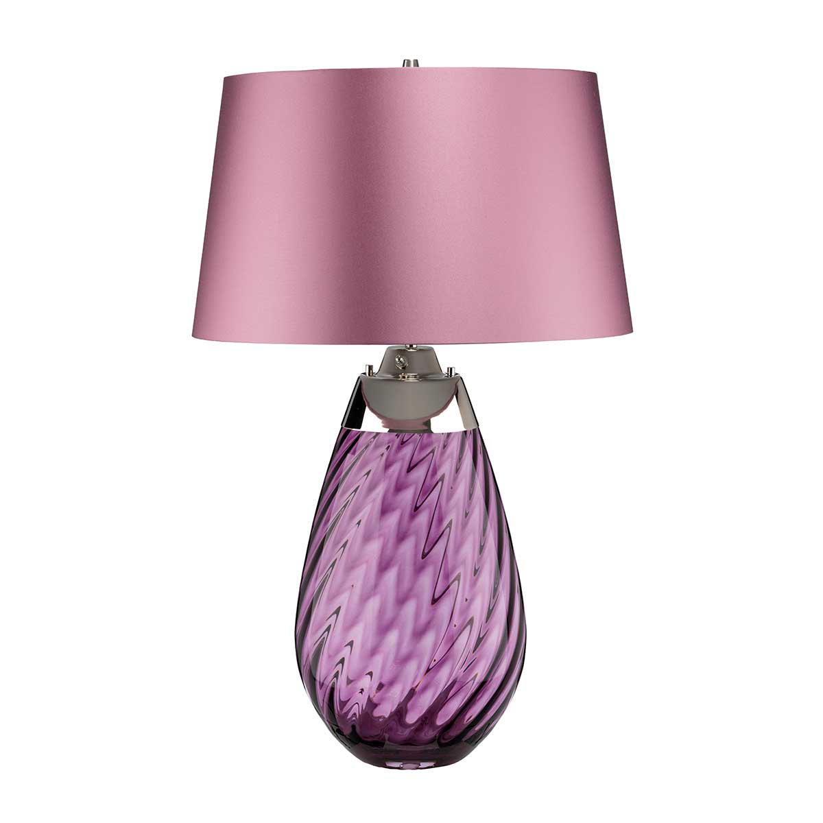Elstead Lena Large Table Lamp in Plum with 2 Lights