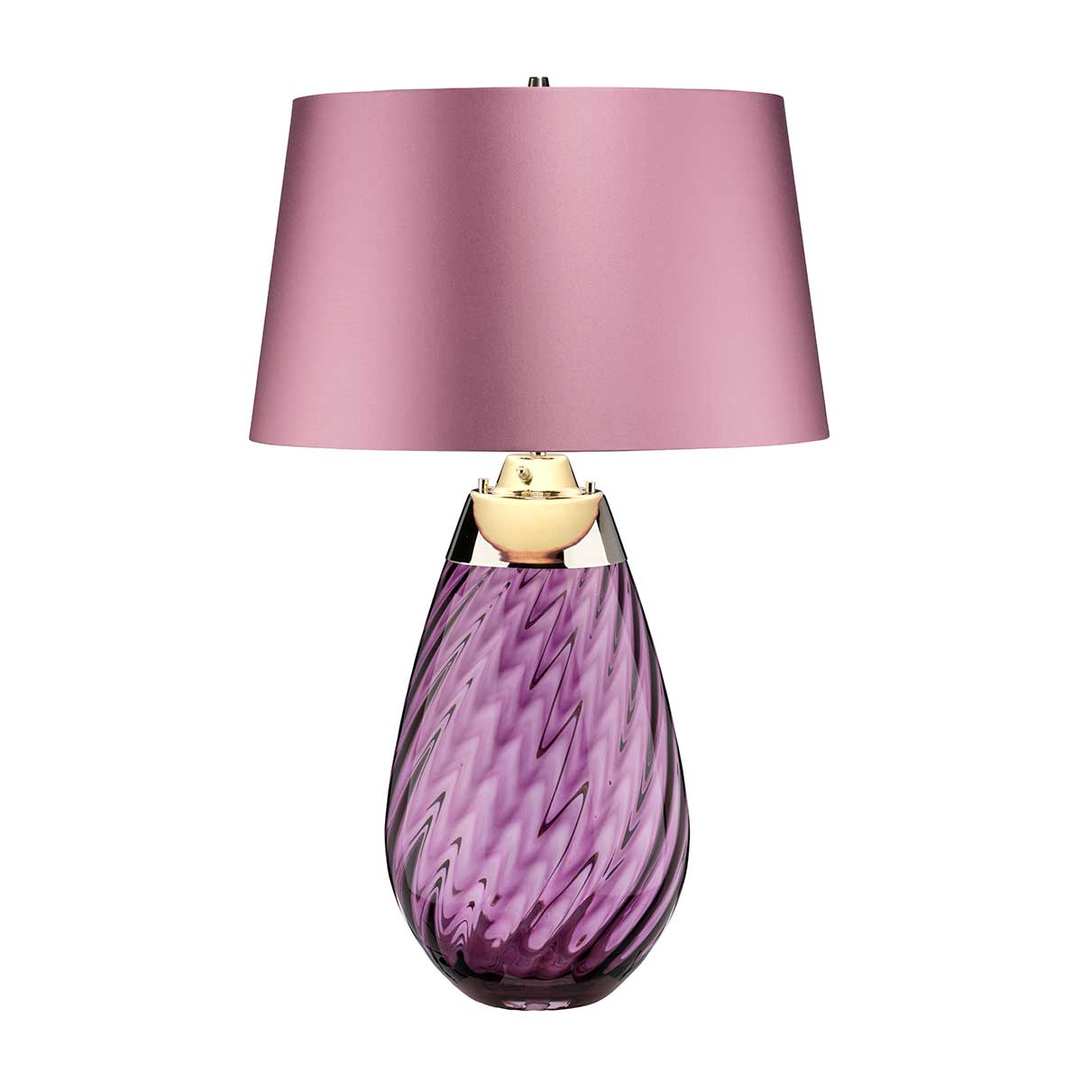 Elstead Lena Large Table Lamp in Plum with 2 Lights