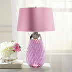Elstead Lena Large Table Lamp in Plum with 2 Lights