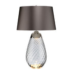 Elstead Lena Large Table Lamp with 2 Lights in Smoke Finish