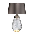 Elstead Lena Large Table Lamp with 2 Lights in Smoke Finish