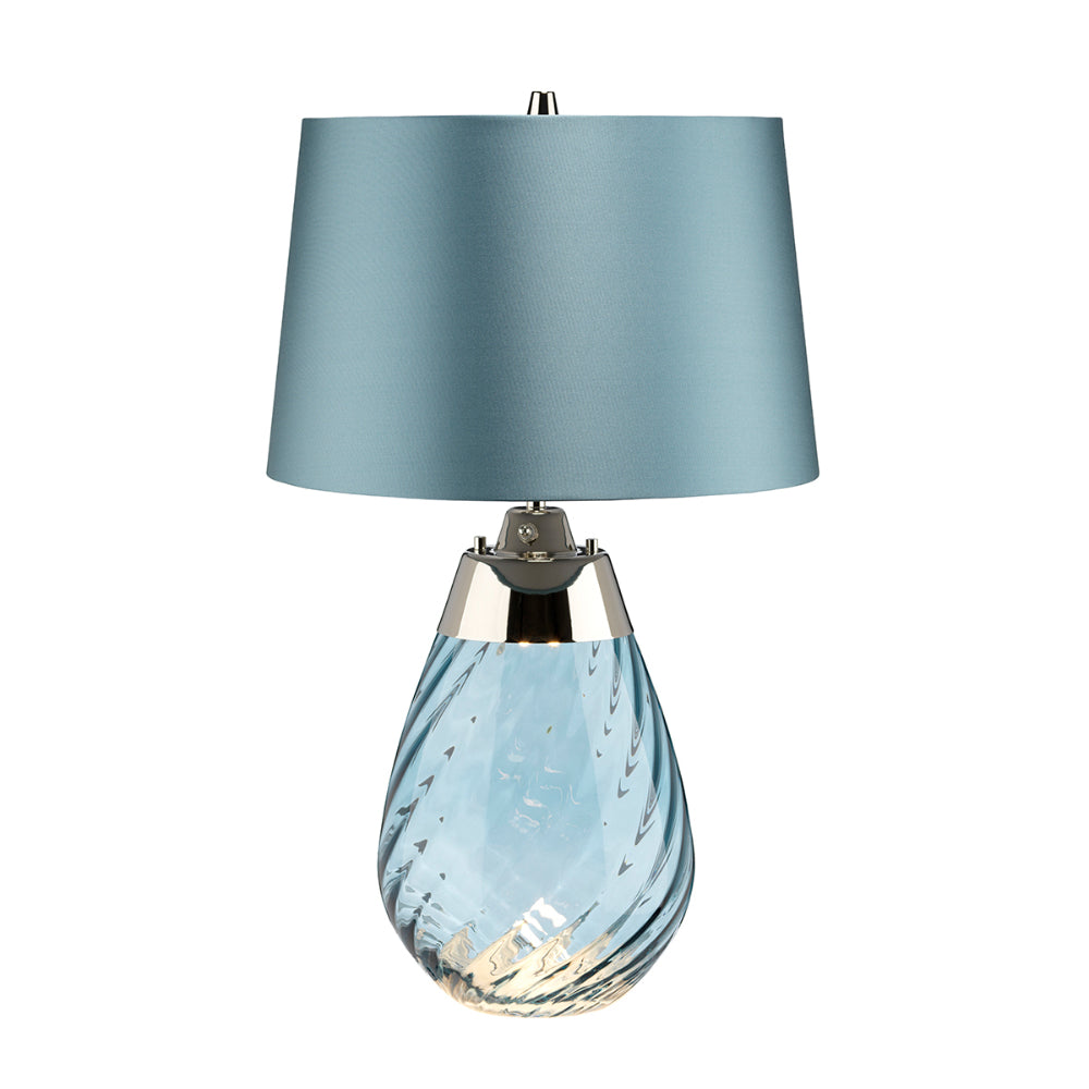 Elstead Lena Small Table Lamp in Blue