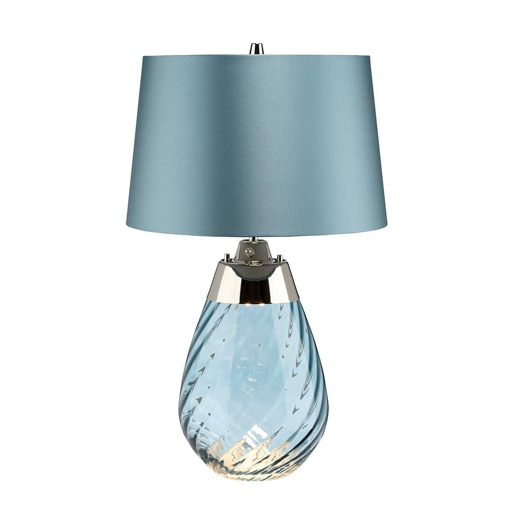 Elstead Lena Small Table Lamp in Blue