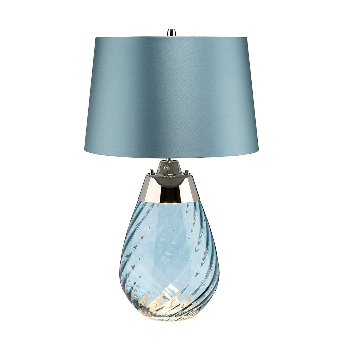 Elstead Lena Small Table Lamp in Blue