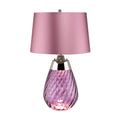 Elstead Lena Small Table Lamp in Plum with 2 Lights
