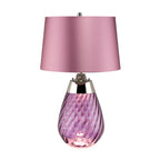 Elstead Lena Small Table Lamp in Plum with 2 Lights