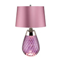 Elstead Lena Small Table Lamp in Plum with 2 Lights