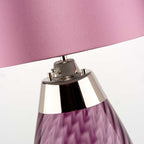 Elstead Lena Small Table Lamp in Plum with 2 Lights