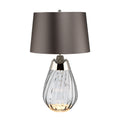 Elstead Lena Small 2 Light Table Lamp in Smoke Finish