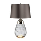 Elstead Lena Small 2 Light Table Lamp in Smoke Finish