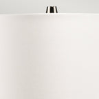 Elstead Lena Small 2 Light Table Lamp in Smoke with Off-White Shade