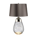 Elstead Lena Small 2 Light Table Lamp in Smoke Finish