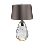 Elstead Lena Small 2 Light Table Lamp in Smoke Finish