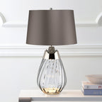 Elstead Lena Small 2 Light Table Lamp in Smoke Finish
