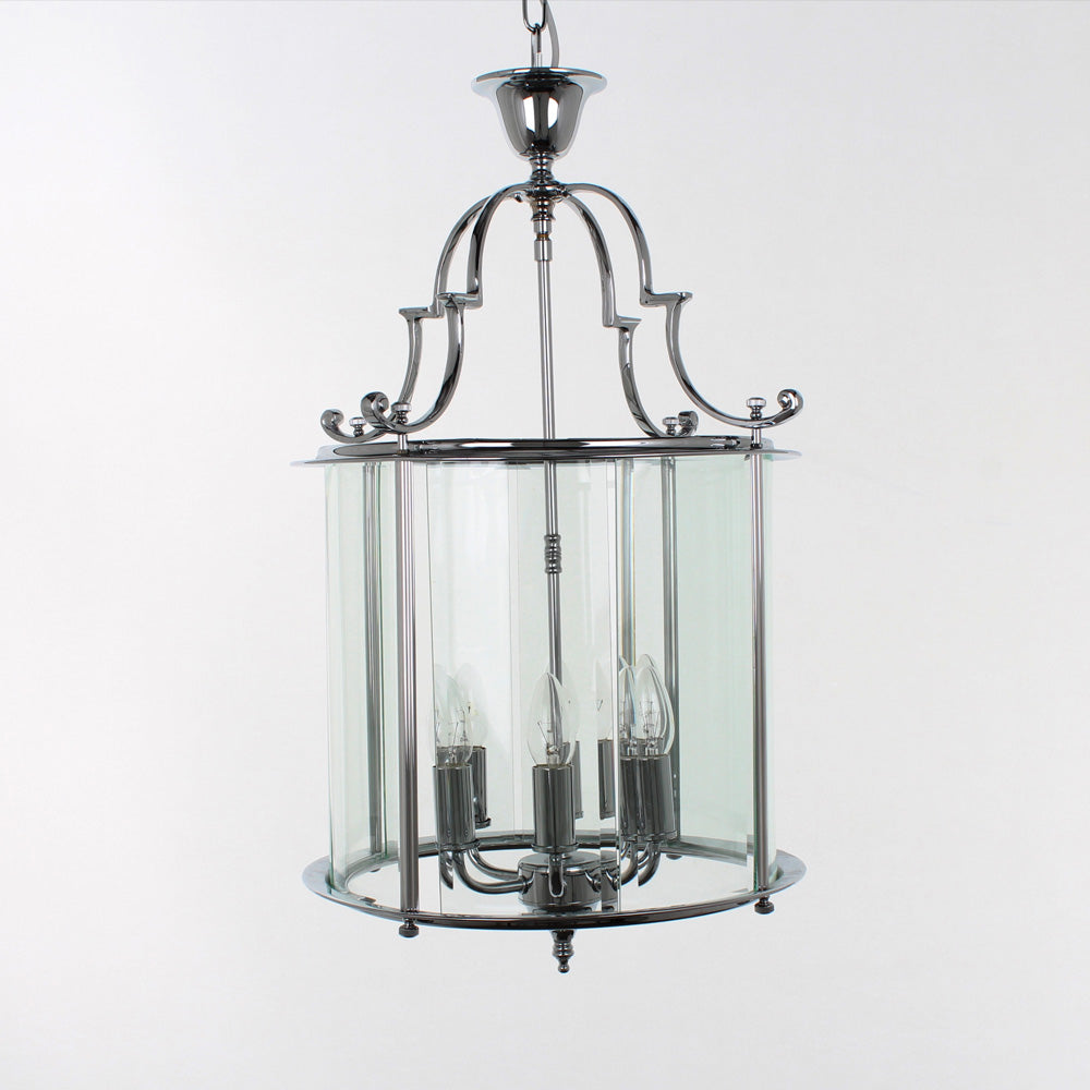 Impex Colchester 6 Light Indoor Lantern in Chrome