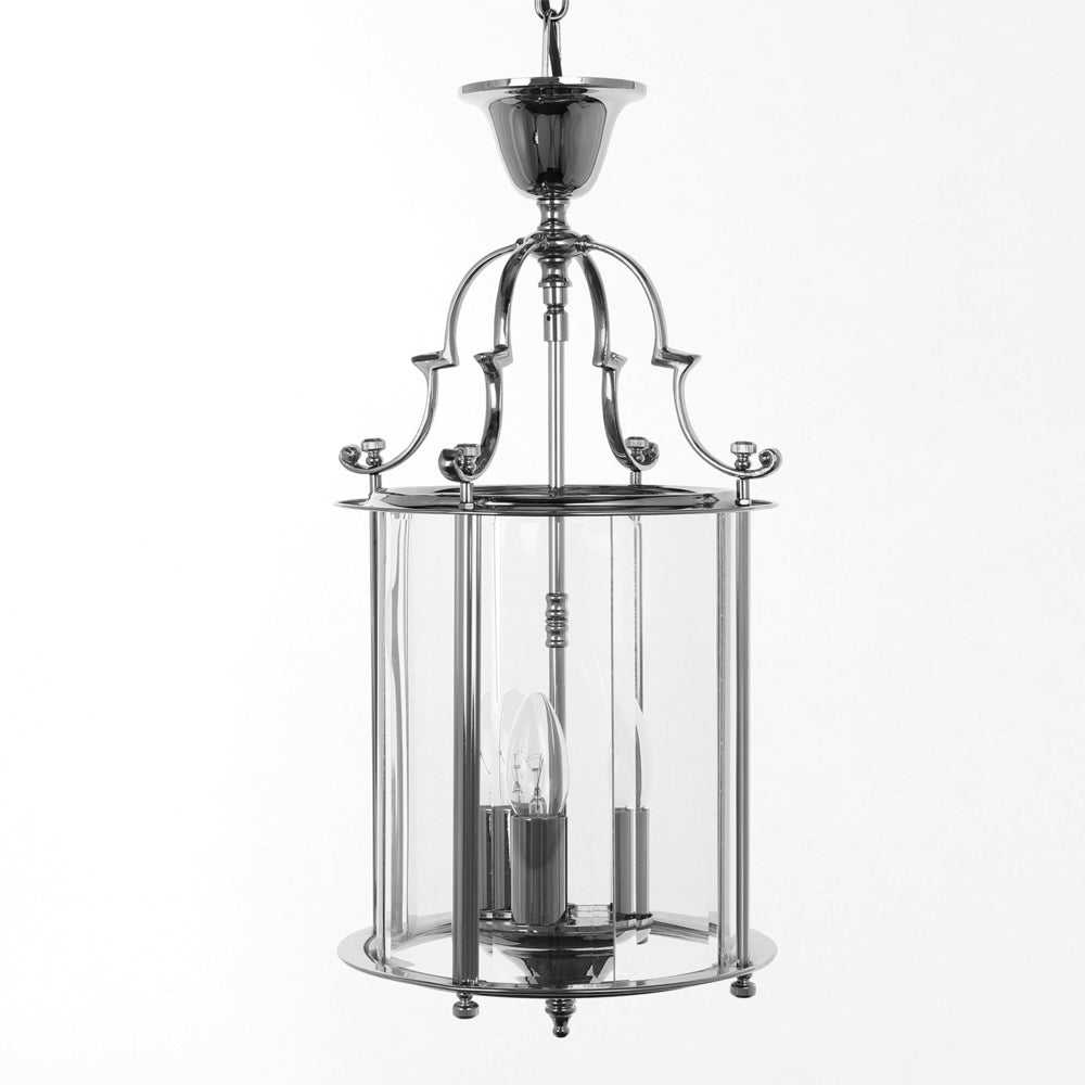 Impex Colchester 3 Light Indoor Lantern in Chrome