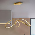 Schuller Lia Single Pendant Light in Gold Leaf